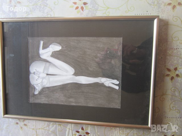 Уникална рисувана картина Еротика , снимка 6 - Картини - 32089300