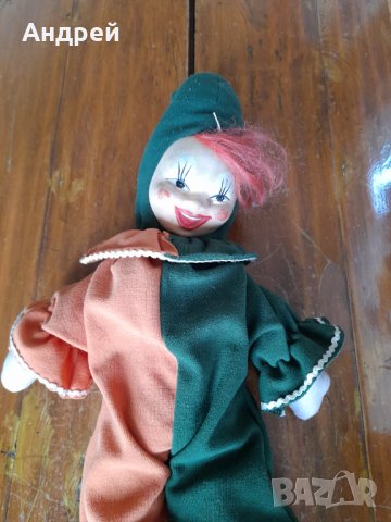Стара кукла,клоун #12, снимка 2 - Антикварни и старинни предмети - 37920177