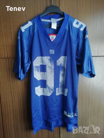 New York Giants Justin Tuck #91 Reebok Jersey NFL оригинална тениска фланелка размер М