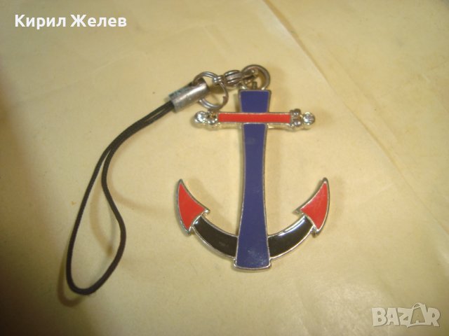 ЕМАЙЛИРАНА СРЕБРИСТА КОТВИЧКА - АРТ ПЕНДАНТ ВИСУЛКА за Джи Ес Ем КОТВА 31359