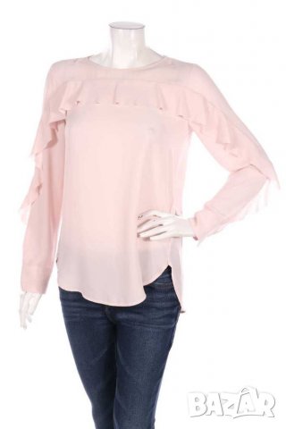 Розова блуза за мини дами , снимка 2 - Блузи с дълъг ръкав и пуловери - 30274384