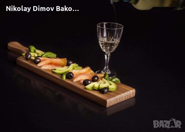 Дъска за сервиране / дървен поднос за сервиране от орех, снимка 6 - Прибори за хранене, готвене и сервиране - 30434978