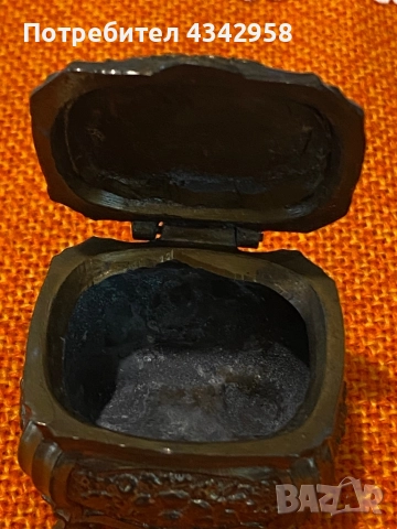 Метална ретро кутия за бижута. Германия , снимка 4 - Антикварни и старинни предмети - 51548589