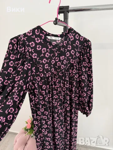 Дълга рокля на Zara в размер S, снимка 5 - Рокли - 48511314