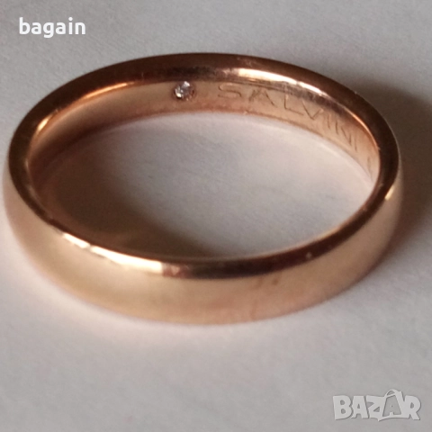 Сребърен позлатен Марков пръстен., снимка 1