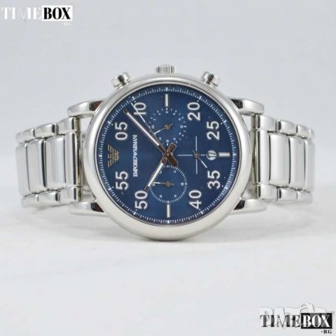 EMPORIO ARMANI AR11132 Luigi Chronograph Blue. Нов мъжки часовник, снимка 4 - Мъжки - 30517337