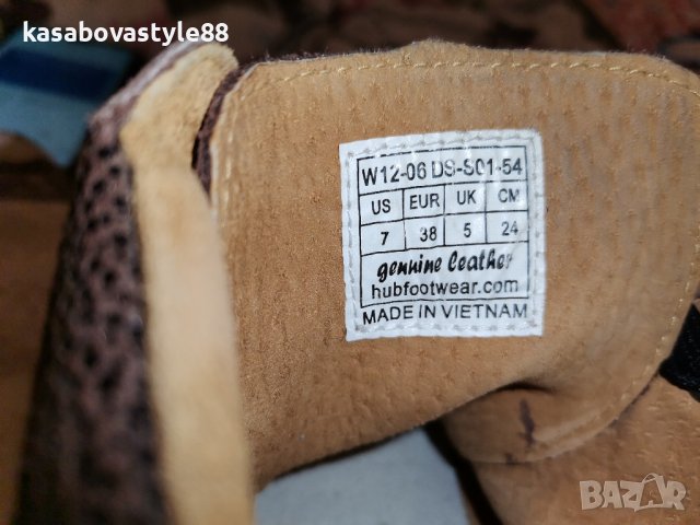 Обувки, боти Hub Original Design trademark 38н.Естествена кожа, снимка 15 - Дамски боти - 42783128