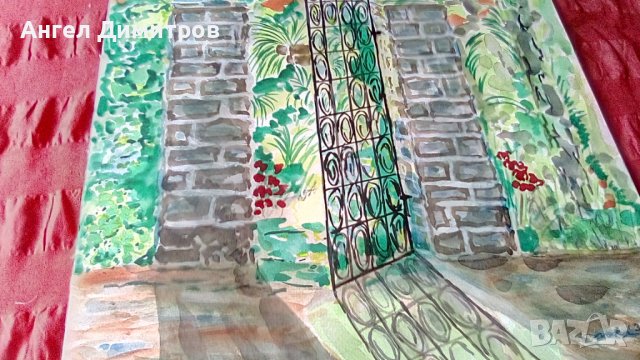 Акварел картина подписан , снимка 6 - Картини - 39097236