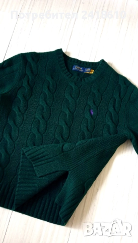POLO Ralph Lauren Cable Wool / Cashmere Knit Womens Size M НОВО!  ОРИГИНАЛ! Дамски Пуловер, снимка 2 - Блузи с дълъг ръкав и пуловери - 52584616
