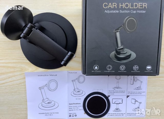 JOYEKY Супер магнитна стойка за автомобил за телефон iPhone, Huawei, снимка 8 - Аксесоари и консумативи - 44438185