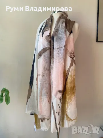 Бежов шал от 100 % модал, Unmade Copenhagen, с етикет, снимка 5 - Шалове - 49555075