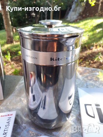 Кана за кафе с натискане - KitchenAid Artisan , Висок клас , Чисто нова , Инокс захранване-батерии , снимка 4 - Кани - 30286353