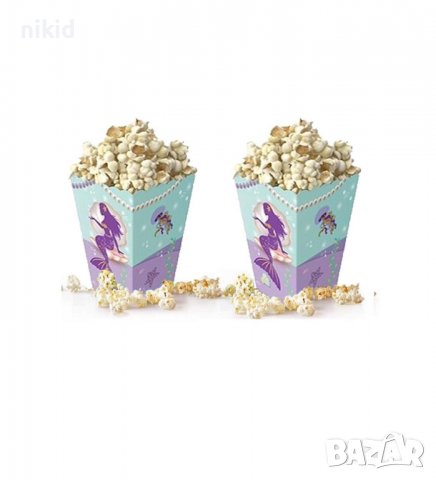 Русалка Морско дъно Парти кутия за дребни лакомства пуканки и др