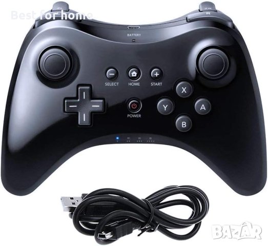 Nintendo Wii U Pro Controller - Black, снимка 2 - Аксесоари - 44463422