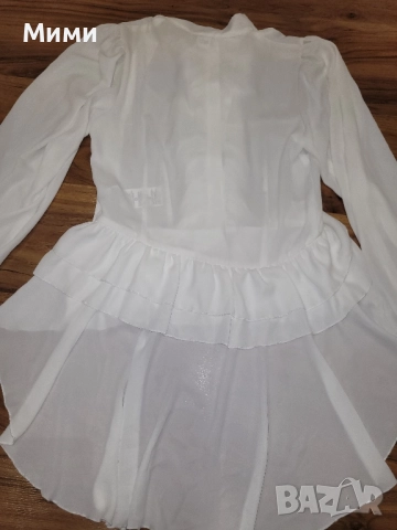 Бяла риза Lucy с удължен гръб , снимка 7 - Ризи - 52207238