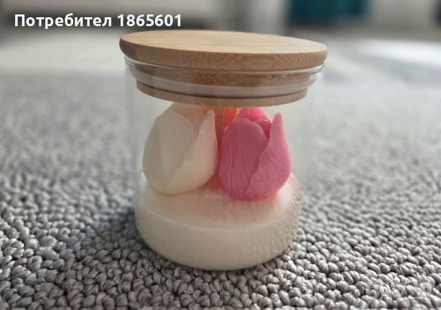 Ароматна соева свещ, снимка 3 - Декорация за дома - 53258736