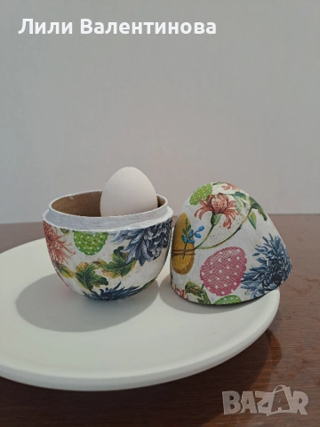 Яйце за декорация, снимка 2 - Декорация за дома - 54085446