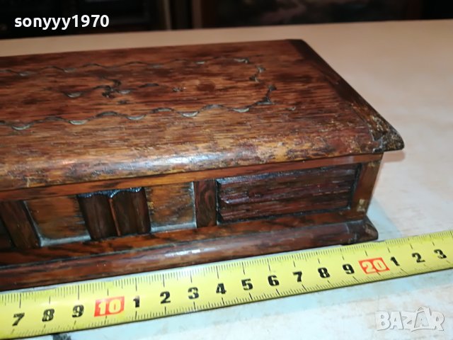 TALLENT-ENGLAND ДЪРВЕНА КУТИЯ С ЛОГО ОТ АНГЛИЯ 0705231127, снимка 4 - Антикварни и старинни предмети - 40616648