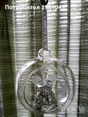 КРИСТАЛНА ТОПКА С АНГЕЛЧЕ, снимка 3 - Други - 48337452