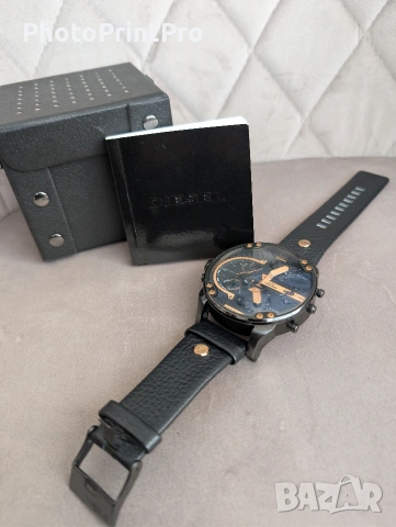 Мъжки часовник Diesel Mr. Daddy 2.0 (DZ7350) – Black & Gold, снимка 4 - Мъжки - 53148755