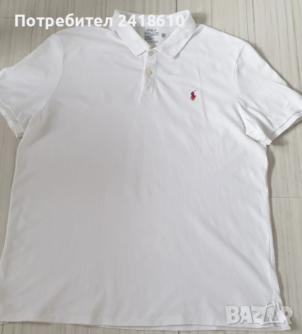 POLO Ralph Lauren Pique Cotton Tailored Fit Mens Size 2XL  ОРИГИНАЛ! Мъжка Тениска!, снимка 4 - Тениски - 54237065
