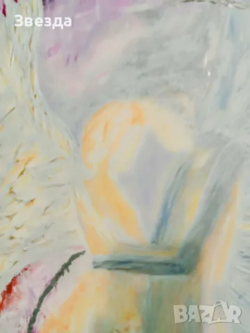 Картина "Шепот на ангел" - Докосване до небесното, снимка 4 - Декорация за дома - 49588824