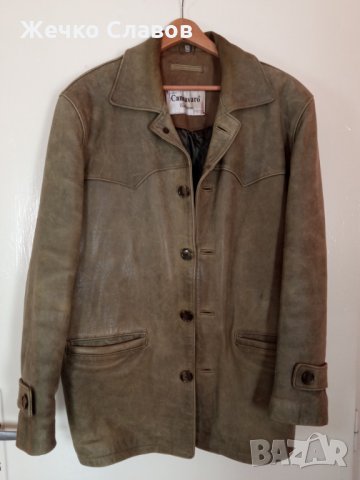 Продавам мъжко кожено сако, снимка 1 - Сака - 35423734