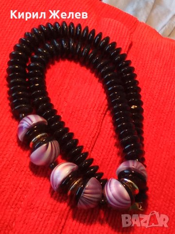 ВИНТИДЖ КРАСИВО КОЛИЕ ВЕНЕЦИАНСКА АРТ КЕРАМИКА 16578, снимка 8 - Колиета, медальони, синджири - 30691352