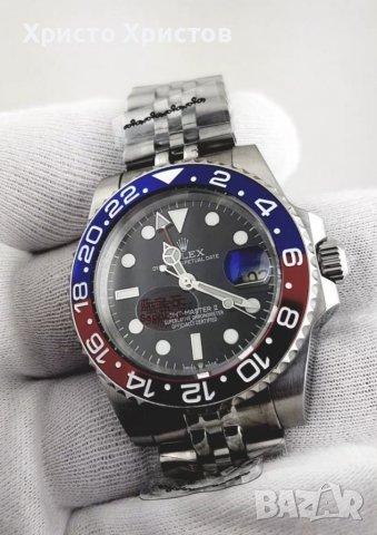 Мъжки луксозен часовник ROLEX GMT-MASTER II PEPSI , снимка 7 - Мъжки - 37098454