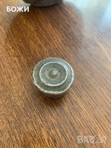 Османска калаена манерка XVIII–XIX век – масивна, антикварна, снимка 3 - Антикварни и старинни предмети - 51632404