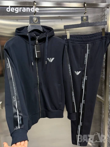 Най-висок клас черен мъжки екип на ARMANI ВИДЕО НА МОДЕЛА 