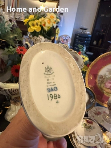 Bing & Grøndahl Royal Copenhagen Чибис circa 1980 г. Дания порцелан фигура, снимка 2 - Антикварни и старинни предмети - 54025940