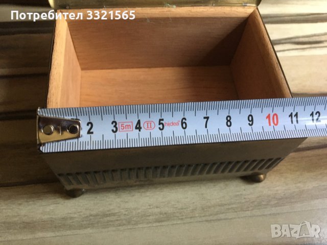 Месингова кутия за бижута, снимка 8 - Антикварни и старинни предмети - 40314056