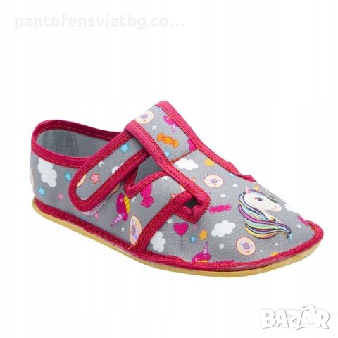 Детски пантофи "Barefoot" еднорог 21/33
