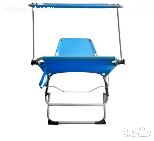 Градински шезлонг Muhler C2013, 188x56x25 cm, снимка 4 - Градински мебели, декорация  - 49942109