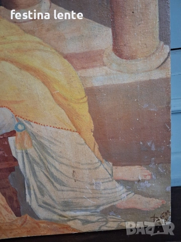 Стара картина / акрилни бои, снимка 4 - Картини - 53915474