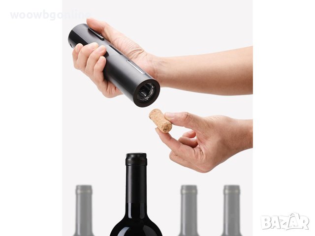 Комплект електрически тирбушон за вино с поставка, снимка 8 - Други - 42754914