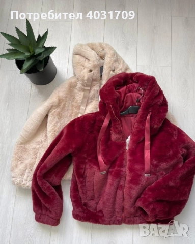 Пухено яке , снимка 5 - Якета - 52465886