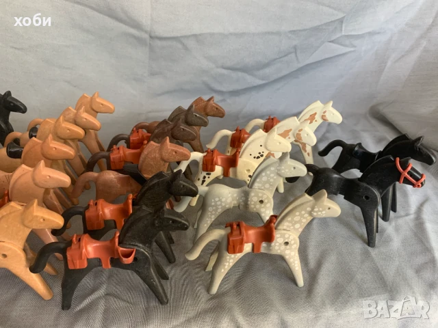 лот Playmobil 25 коня със седло / geobra 1974, снимка 2 - Колекции - 50758311