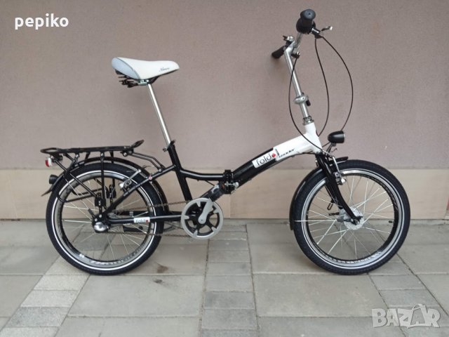 Продавам колела внос от Германия алуминиев двойносгъваем велосипед FOLDO BRAVO 20 цола SHIMANO NEXUS, снимка 1 - Велосипеди - 30589468