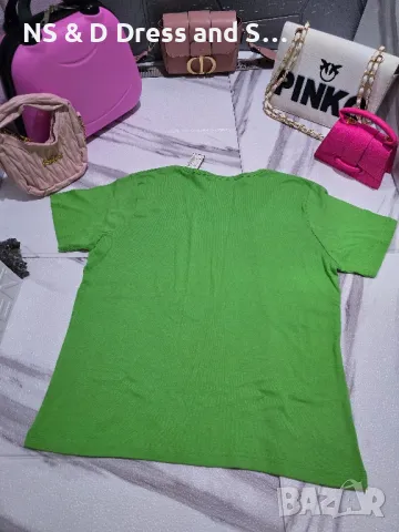 Дамска зелена тениска актуален цвят за сезона, снимка 6 - Тениски - 37123860