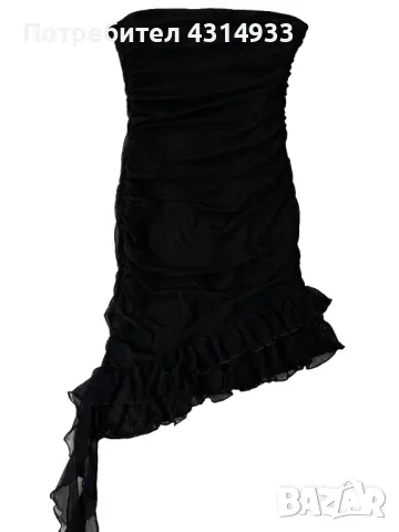 Черна рокля, снимка 2 - Рокли - 48177830