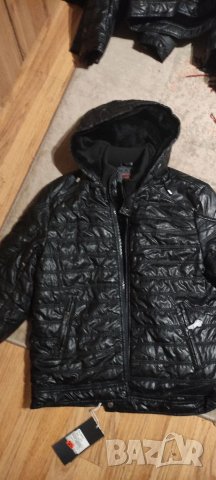 Чисто ново кожено яке с качулка Разпродажба 