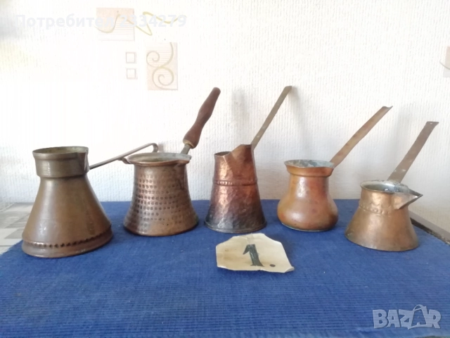 Стари  медни съдове: ,,КЕНДИ" от Югоизточна Азия и стари медни джазвета, ръчно изковани. , снимка 4 - Антикварни и старинни предмети - 46316186