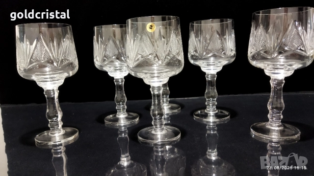 кристални чаши , снимка 2 - Антикварни и старинни предмети - 51473819