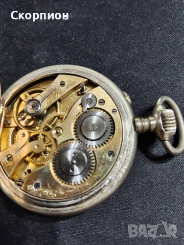 Швейцарски джобен часовник 1925г. - Класика в жанра - ПРОМОЦИЯ, снимка 7 - Джобни - 49241450