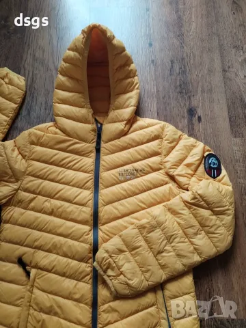 scandinavian explorer down jacket yellow - ултралеко пухено яке ХС, снимка 5 - Якета - 56514557