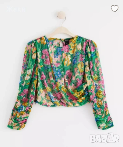 Ефирна дамска риза Lindex, снимка 4 - Ризи - 53944444