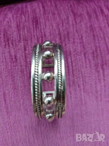 Масивна сребърна гривна ръчна изработка Mexico, снимка 3 - Гривни - 53064577