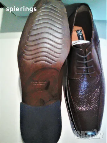 Продавам  мъжки  овувки"Bachrach" Цвят  кафяв  1 чифт размер 10 1/2 .US, снимка 10 - Официални обувки - 50200716